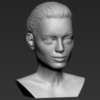 Margot Robbie bust ready for full color 3D printing - Thumbnail 17