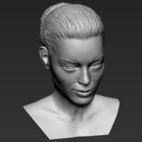 Margot Robbie bust ready for full color 3D printing - Thumbnail 19