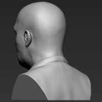 Samuel L Jackson bust 3D printing ready stl obj formats - Thumbnail 5