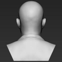 Samuel L Jackson bust 3D printing ready stl obj formats - Thumbnail 6