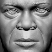 Samuel L Jackson bust 3D printing ready stl obj formats - Thumbnail 18