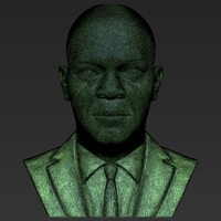 Samuel L Jackson bust 3D printing ready stl obj formats - Thumbnail 23