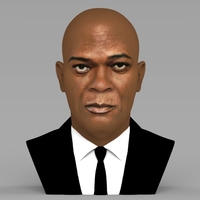 Small Samuel L Jackson bust ready for full color 3D printing 3D Printing 274376