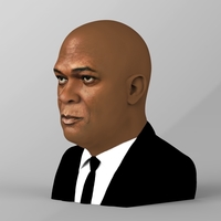 Samuel L Jackson bust ready for full color 3D printing - Thumbnail 3