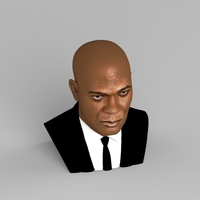 Samuel L Jackson bust ready for full color 3D printing - Thumbnail 6