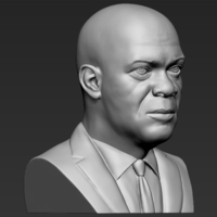 Samuel L Jackson bust ready for full color 3D printing - Thumbnail 16