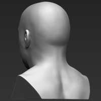 Vin Diesel bust 3D printing ready stl obj formats - Thumbnail 5