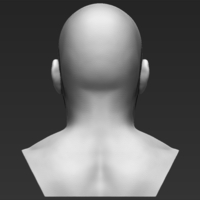 Vin Diesel bust 3D printing ready stl obj formats - Thumbnail 6
