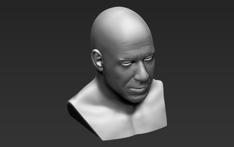 Vin Diesel bust 3D printing ready stl obj formats 3D Print 274411