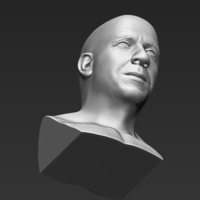 Vin Diesel bust 3D printing ready stl obj formats - Thumbnail 18