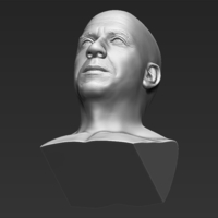 Vin Diesel bust 3D printing ready stl obj formats - Thumbnail 19