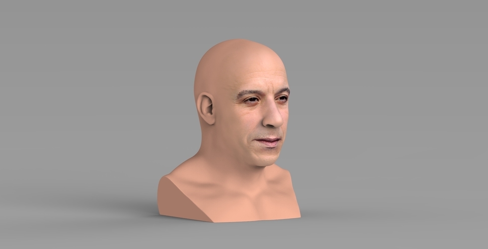 Vin Diesel bust ready for full color 3D printing 3D Print 274427