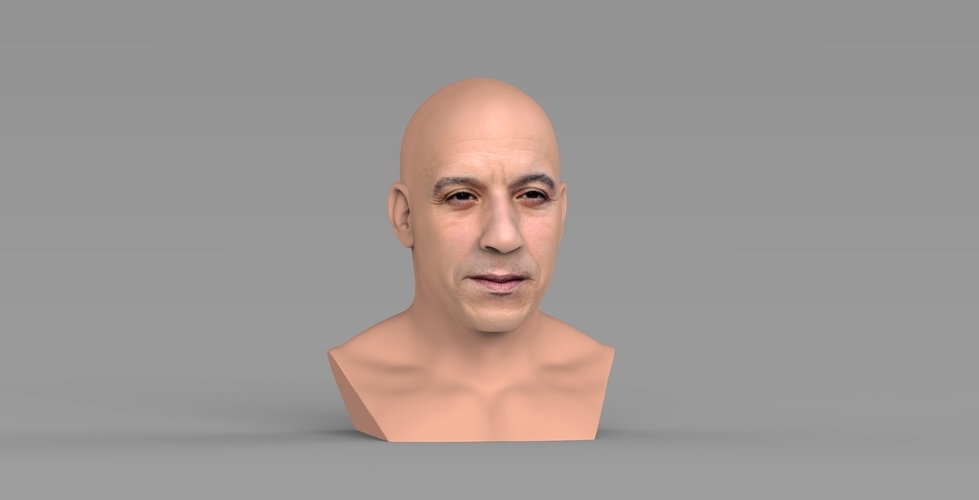 Vin Diesel bust ready for full color 3D printing 3D Print 274428