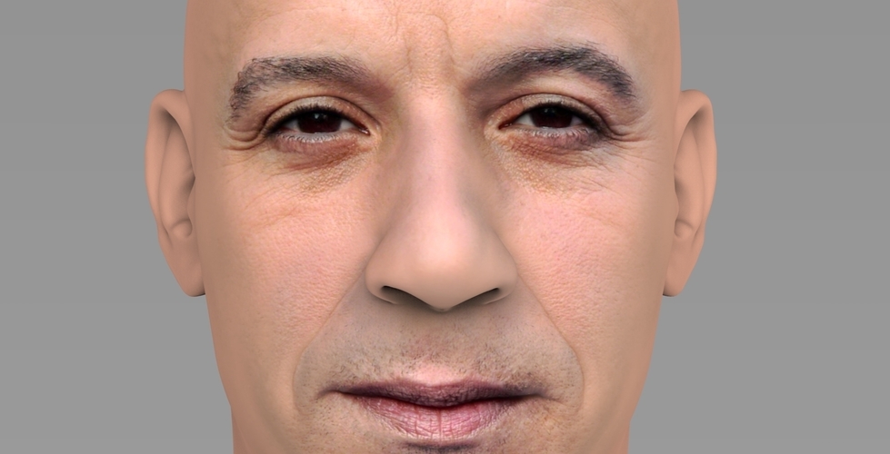 Vin Diesel bust ready for full color 3D printing 3D Print 274429