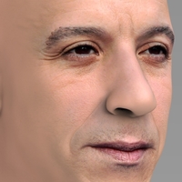 Vin Diesel bust ready for full color 3D printing - Thumbnail 8