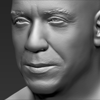 Vin Diesel bust ready for full color 3D printing - Thumbnail 21