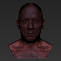 Vin Diesel bust ready for full color 3D printing - Thumbnail 23