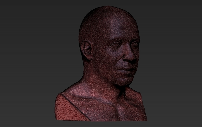 Vin Diesel bust ready for full color 3D printing 3D Print 274446