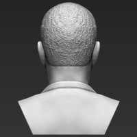 Denzel Washington bust 3D printing ready stl obj formats - Thumbnail 6