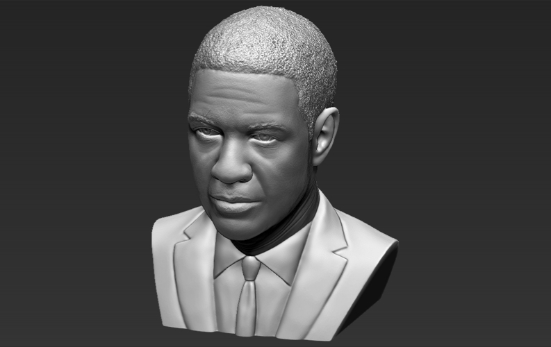 Denzel Washington bust 3D printing ready stl obj formats 3D Print 274458
