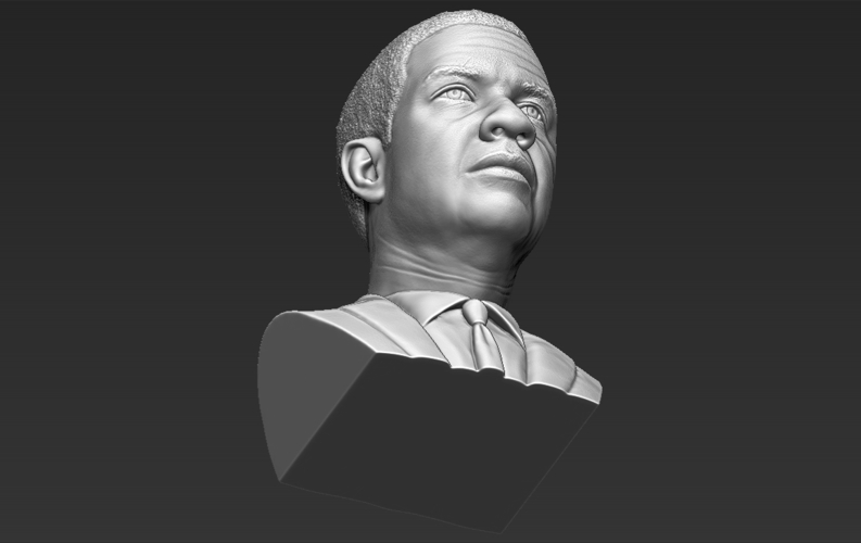 Denzel Washington bust 3D printing ready stl obj formats 3D Print 274460