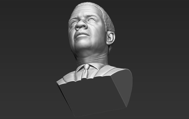 Denzel Washington bust 3D printing ready stl obj formats 3D Print 274461