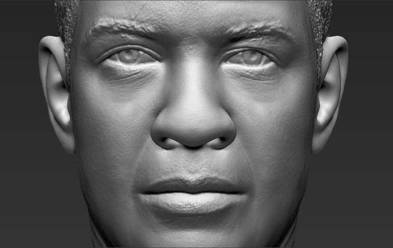 Denzel Washington bust 3D printing ready stl obj formats 3D Print 274463