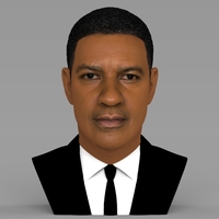 Small Denzel Washington bust ready for full color 3D printing 3D Printing 274469