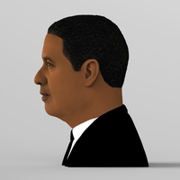 Denzel Washington bust ready for full color 3D printing - Thumbnail 4