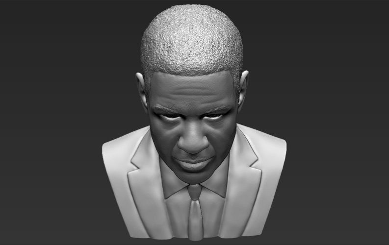 Denzel Washington bust ready for full color 3D printing 3D Print 274487