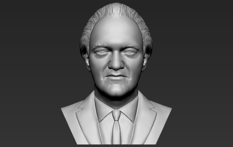 Quentin Tarantino bust 3D printing ready stl obj formats