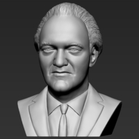 Quentin Tarantino bust 3D printing ready stl obj formats - Thumbnail 2