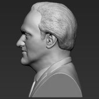 Quentin Tarantino bust 3D printing ready stl obj formats - Thumbnail 4
