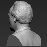 Quentin Tarantino bust 3D printing ready stl obj formats - Thumbnail 5