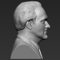 Quentin Tarantino bust 3D printing ready stl obj formats - Thumbnail 8