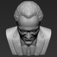 Quentin Tarantino bust 3D printing ready stl obj formats - Thumbnail 12