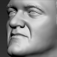 Quentin Tarantino bust 3D printing ready stl obj formats - Thumbnail 20