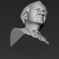 Quentin Tarantino bust 3D printing ready stl obj formats - Thumbnail 21