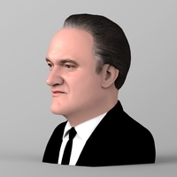 Quentin Tarantino bust ready for full color 3D printing - Thumbnail 3