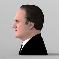 Quentin Tarantino bust ready for full color 3D printing - Thumbnail 4