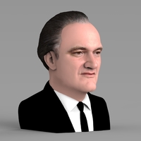 Quentin Tarantino bust ready for full color 3D printing - Thumbnail 5