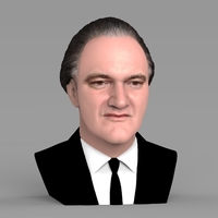 Quentin Tarantino bust ready for full color 3D printing - Thumbnail 6