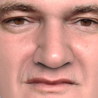 Quentin Tarantino bust ready for full color 3D printing - Thumbnail 7