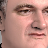 Quentin Tarantino bust ready for full color 3D printing - Thumbnail 8