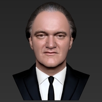 Quentin Tarantino bust ready for full color 3D printing - Thumbnail 9