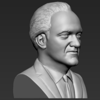 Quentin Tarantino bust ready for full color 3D printing - Thumbnail 16