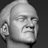 Quentin Tarantino bust ready for full color 3D printing - Thumbnail 19