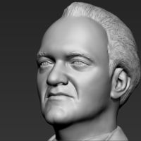 Quentin Tarantino bust ready for full color 3D printing - Thumbnail 20