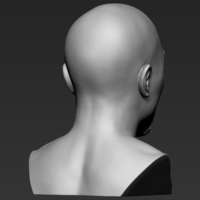 Tupac Shakur bust 3D printing ready stl obj formats - Thumbnail 7