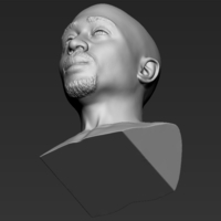 Tupac Shakur bust 3D printing ready stl obj formats - Thumbnail 22